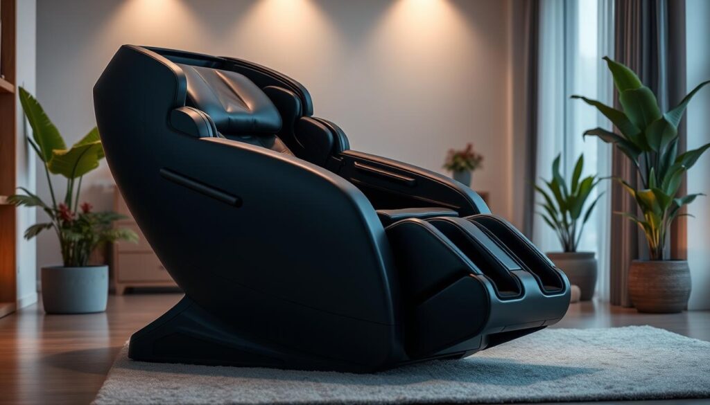 black massage chair